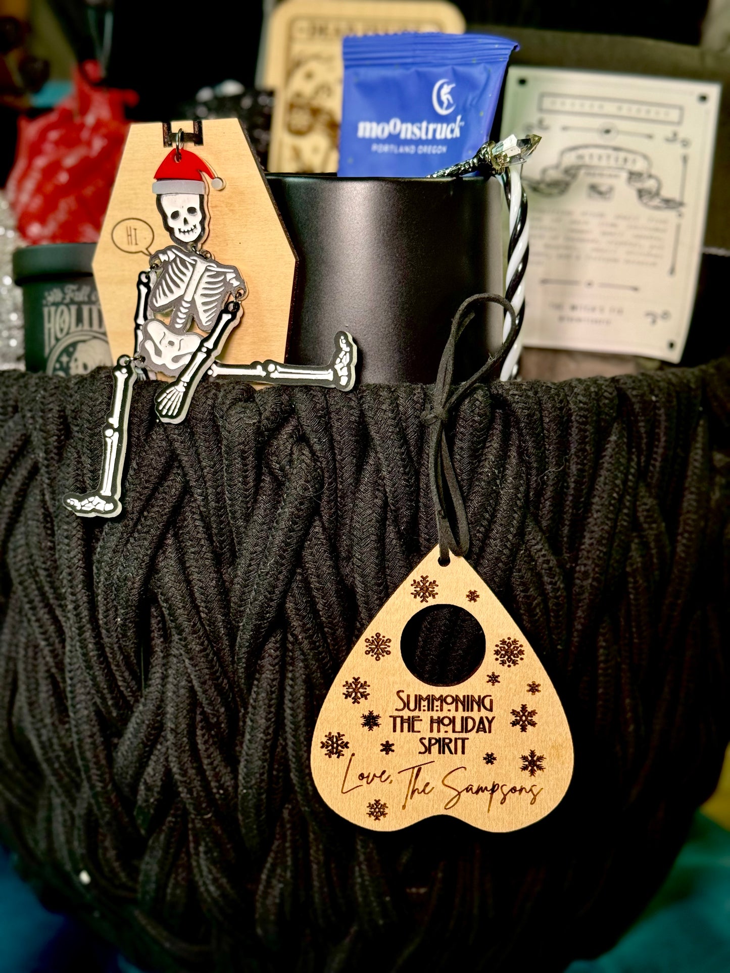 Dark Christmas Gift Basket | Goth Christmas Basket | Merry Krampus