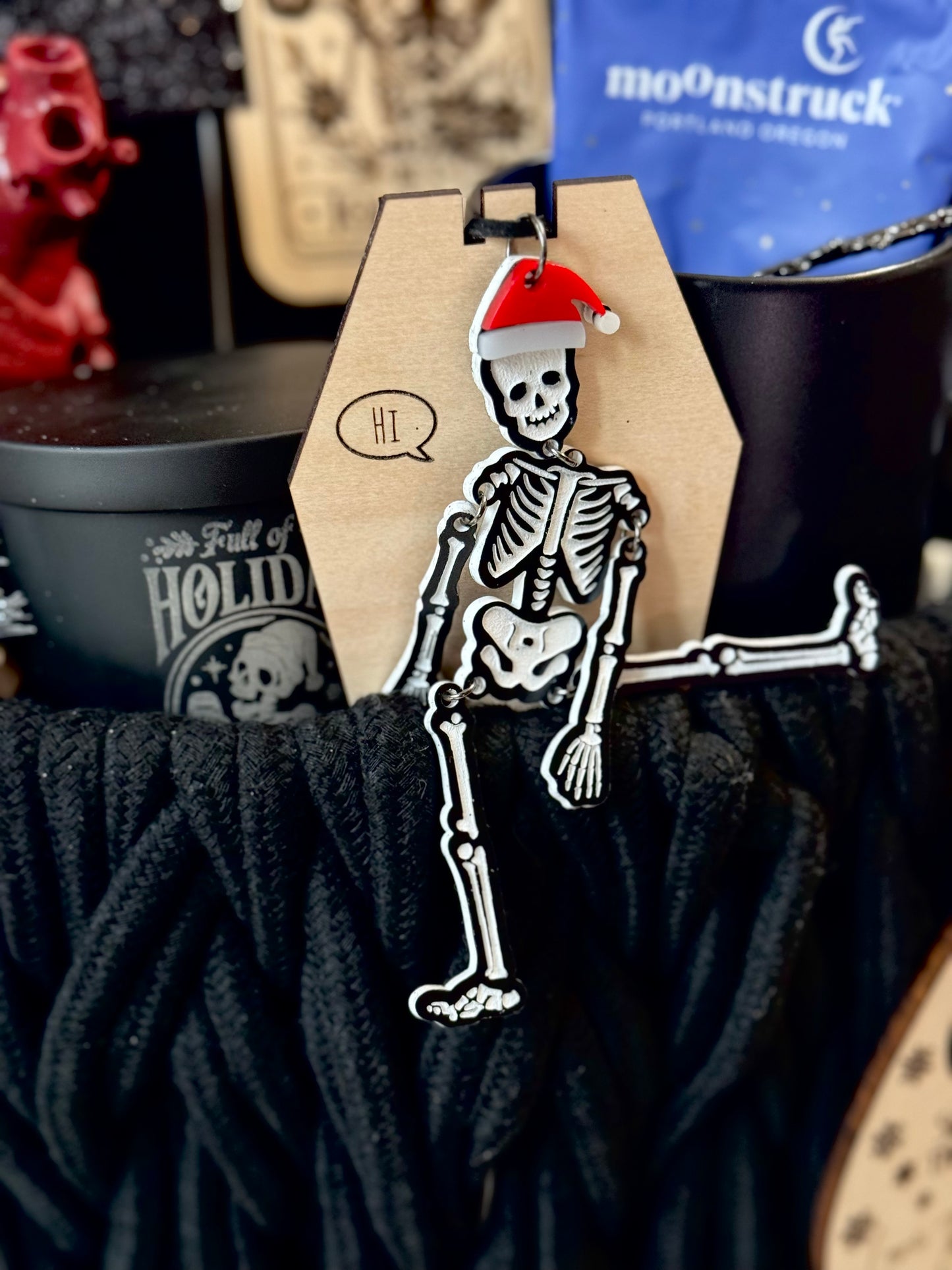 Dark Christmas Gift Basket | Goth Christmas Basket | Merry Krampus