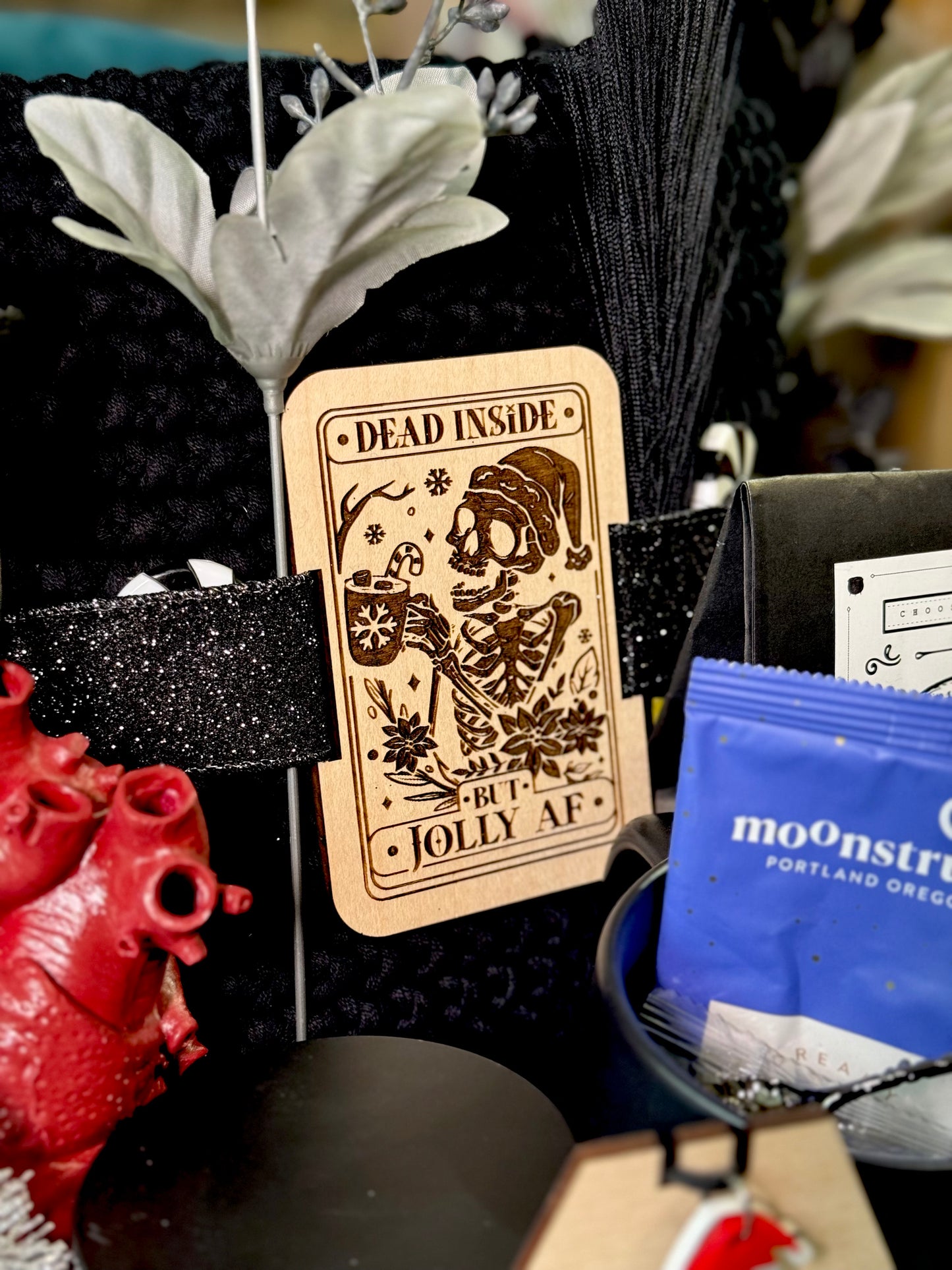 Dark Christmas Gift Basket | Goth Christmas Basket | Merry Krampus