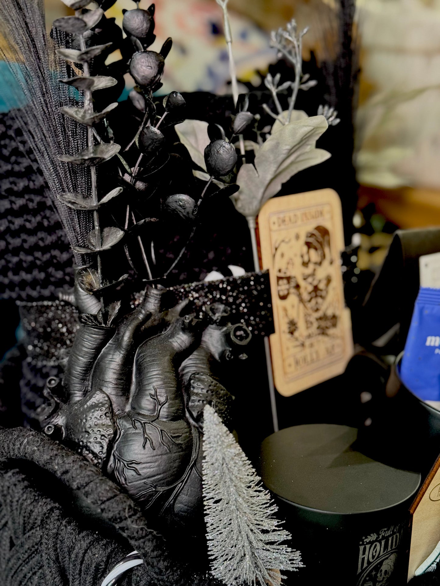 Dark Christmas Gift Basket | Goth Christmas Basket | Merry Krampus