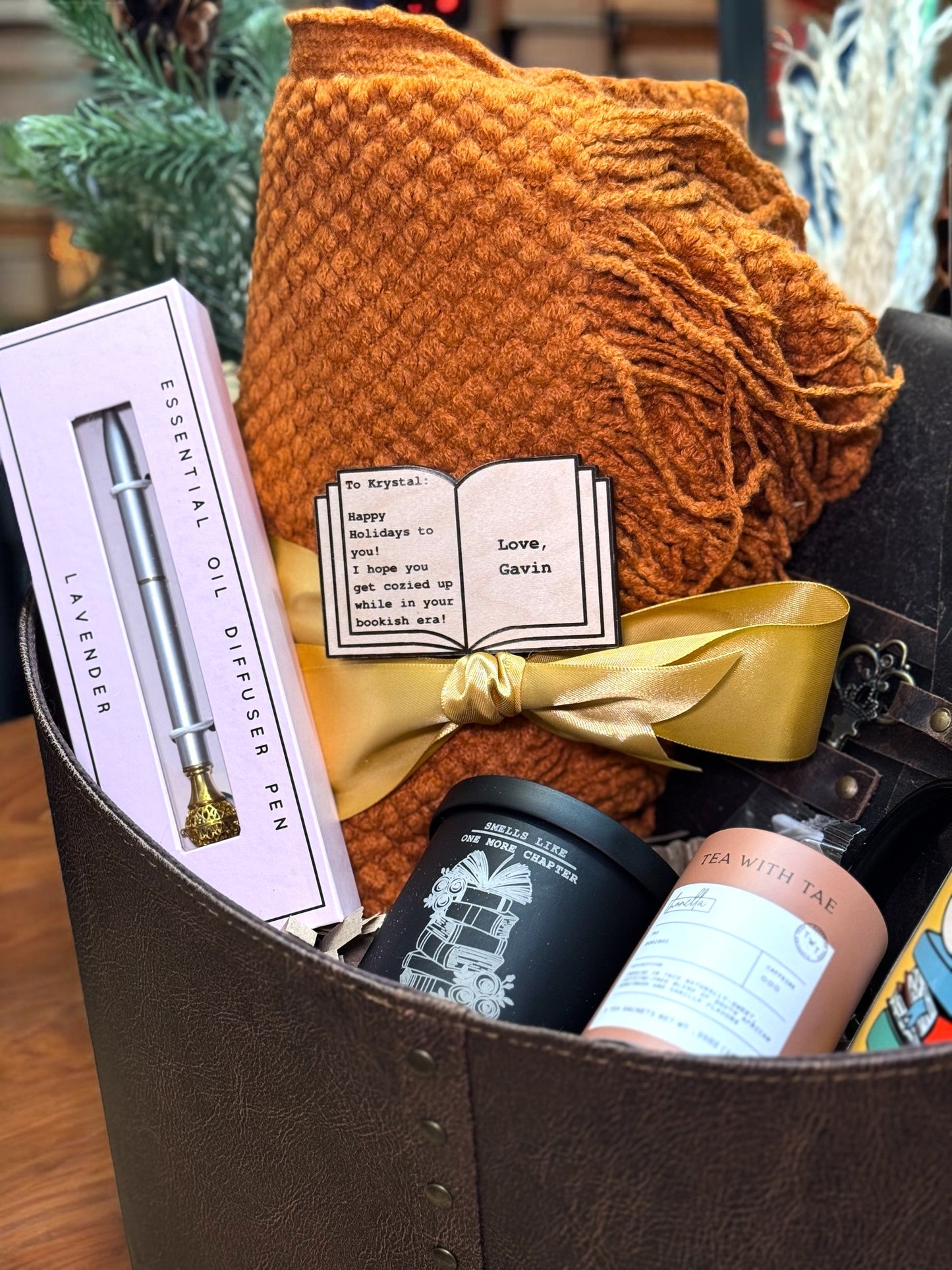 The Reader Gift Basket | Bookish Gift Basket | Cozy Journaling Basket