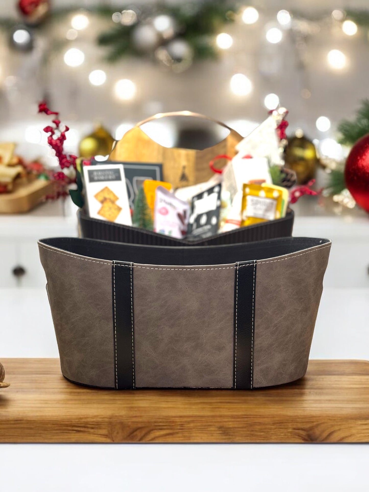 Holiday Luxe Artisan Charcuterie Basket | Entertainer’s Dream Gift Basket