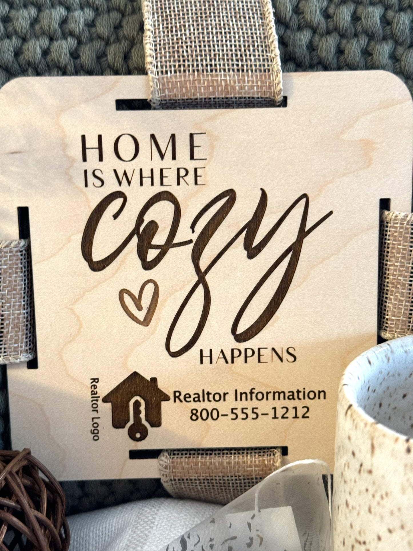 Mid-Size Cozy Basket| Realtor Gift Basket | Welcome Home Gift Basket | Realtor Closing Gift