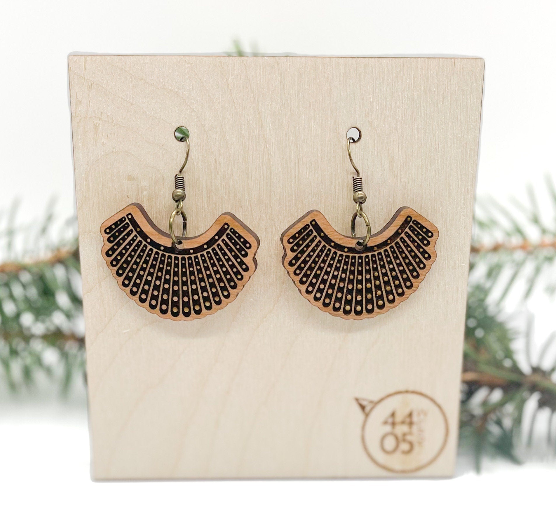 Dissent Collar RGB Stud Earrings – Copper Dangle Drop Earrings, Jewelry Gift