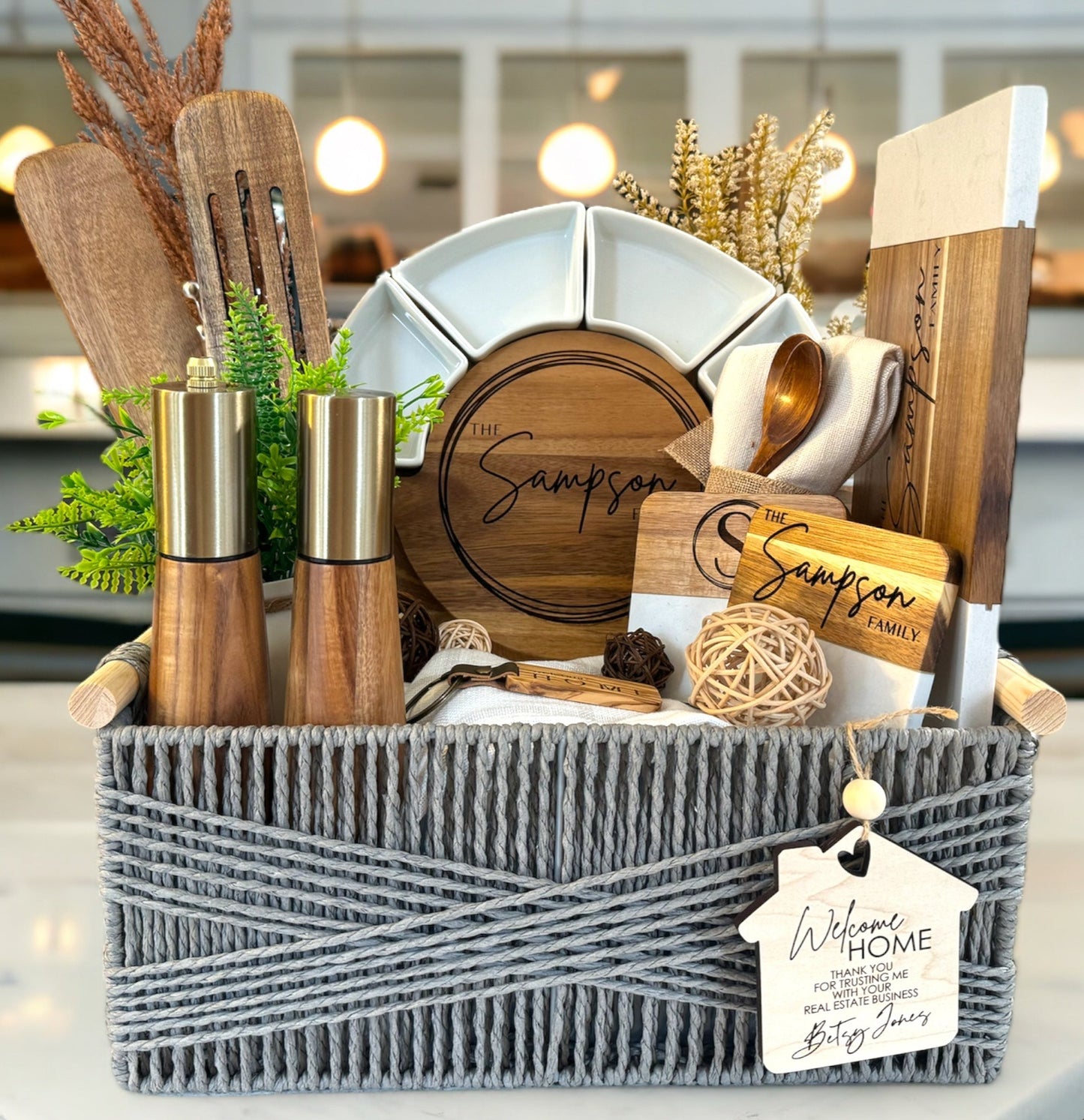 Custom Closing Gift Basket (Large) | Realtor Gift Basket | Welcome Home Gift Basket | Realtor Closing Gift