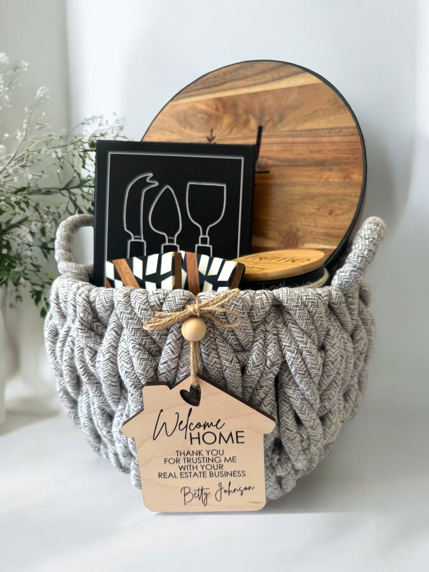 The Host(ess) Basket | Custom Closing Gift Basket | New Homeowner Basket | Realtor Closing Gift