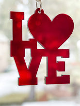 Load image into Gallery viewer, Acrylic LOVE L&lt;3VE Earrings, Heart
