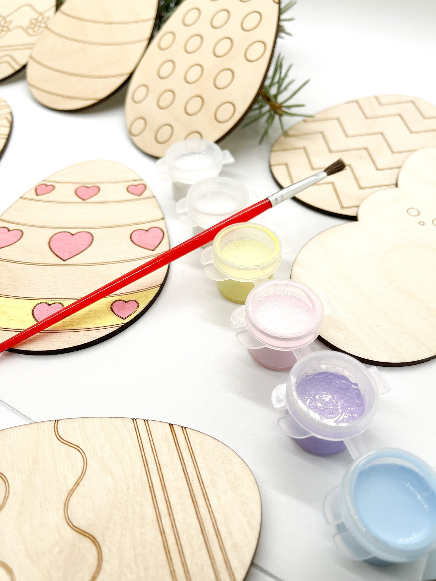 DIY Wooden Easter Egg Painting Kit