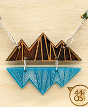 Load image into Gallery viewer, Mountain Reflection Necklace | PNW Pride

