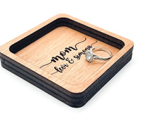 Load image into Gallery viewer, Wood Ring Tray | Jewelry Holder | 3.5” | Mahogany Finish
