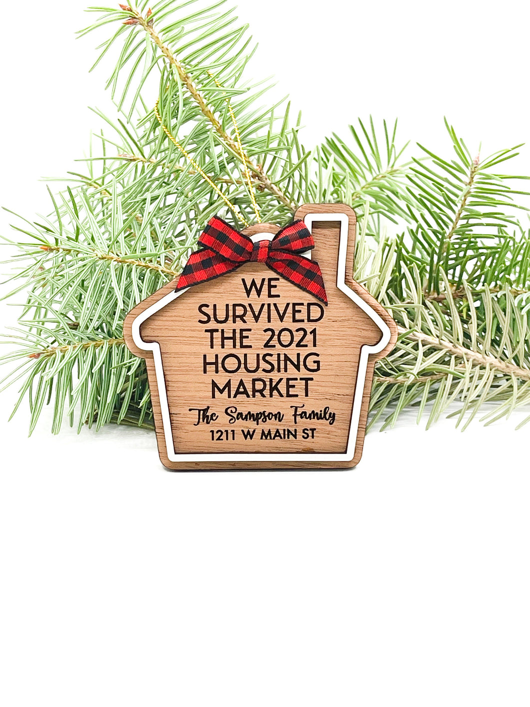 2021 Housing Market Ornament | Personalized Christmas & Holiday Ornament | Realtor Gift