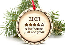 Load image into Gallery viewer, 2021 3.5 Stars Holiday Christmas Ornament
