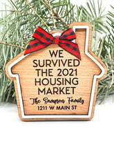 Load image into Gallery viewer, 2021 Housing Market Ornament | Personalized Christmas &amp; Holiday Ornament | Realtor Gift

