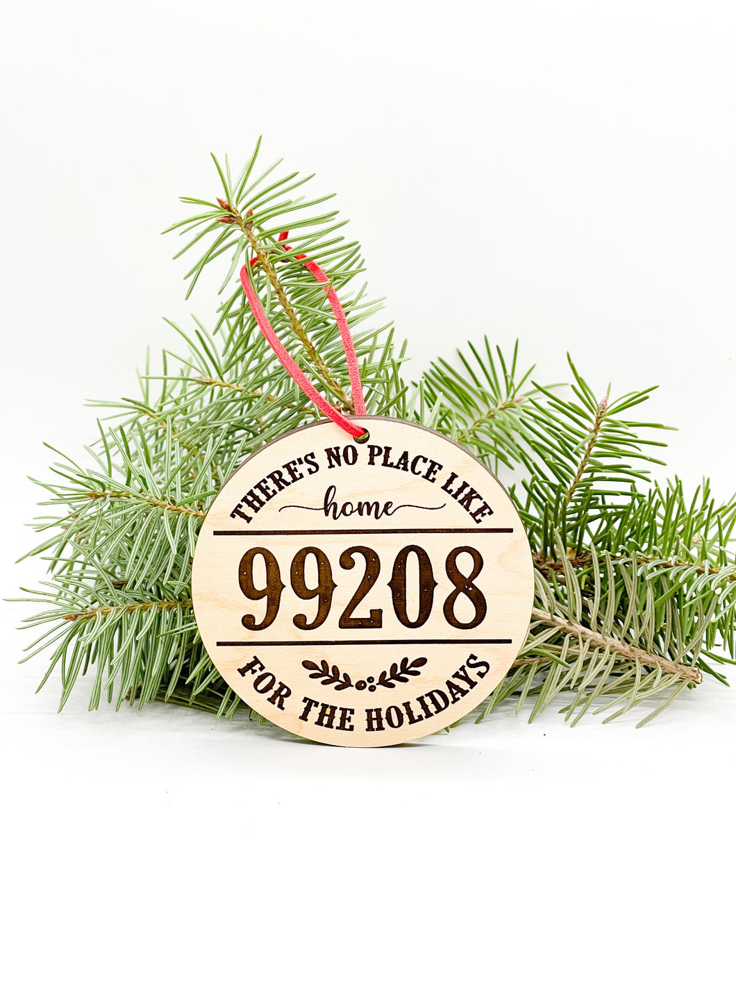 There's No Place Like Home Zip Code Ornament | Customized Holiday Ornament