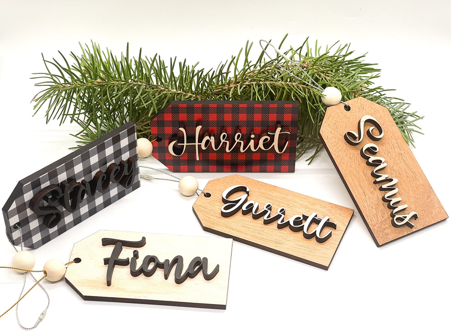 Holiday Wood Gift Tags | Christmas Ornaments | Personalized Gift Tag