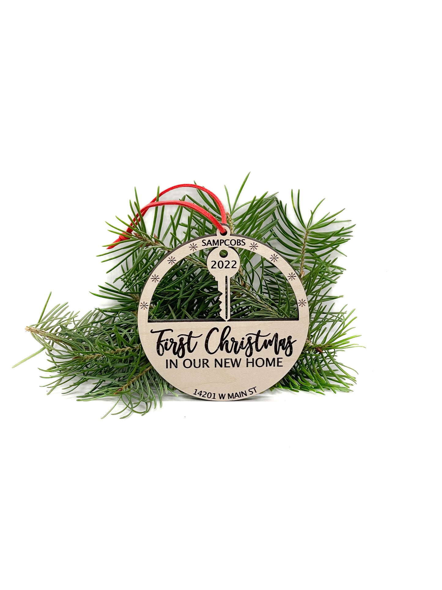 First Christmas in Our Home 2023 Ornament | Personalized Christmas Ornament | New Home Gift | Realtor Ornament Gift