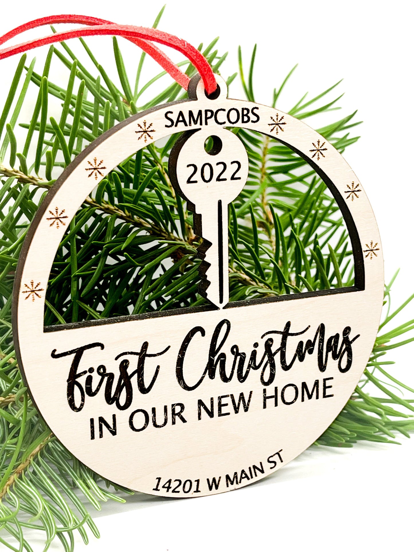 First Christmas in Our Home 2023 Ornament | Personalized Christmas Ornament | New Home Gift | Realtor Ornament Gift
