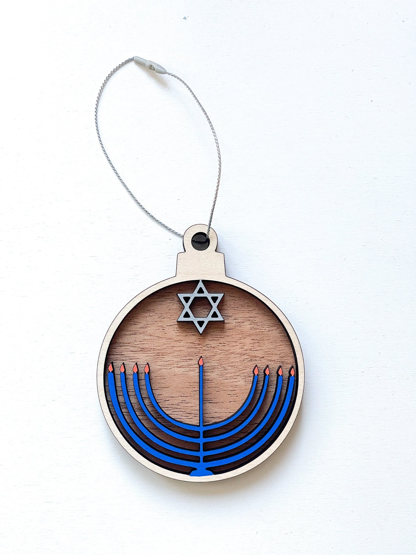 Hanukkah Menorah Ornament | Jewish Ornament | Chanukah Gift