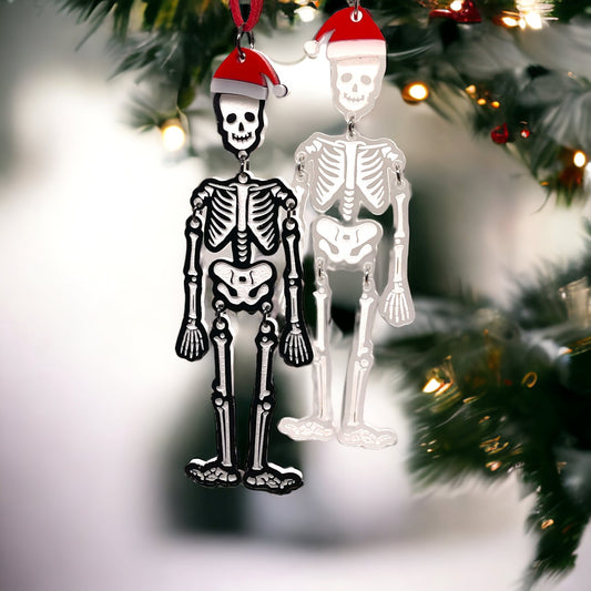 Dancing Skeleton Christmas Ornament | Goth Ornament | Halloween Ornament