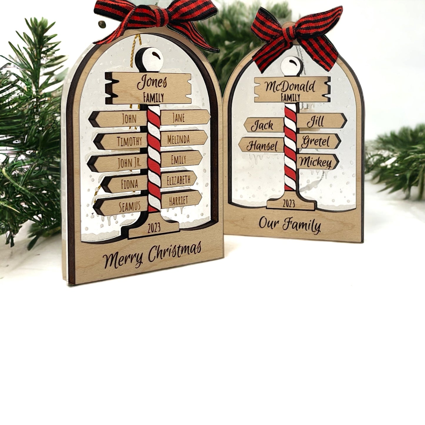 Custom Name North Pole Ornament | Custom Christmas Ornament | North Pole Names